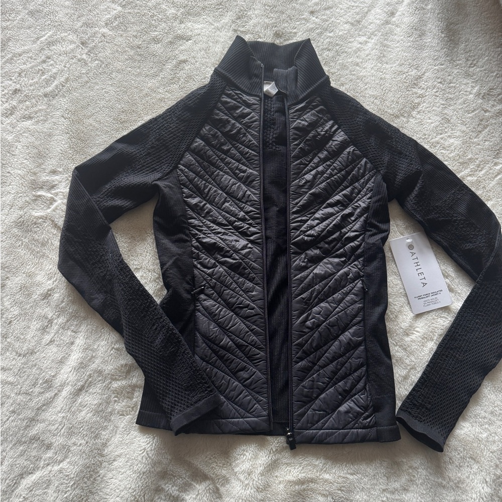 Athleta Black Textured Jacket